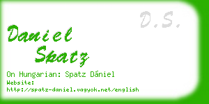 daniel spatz business card